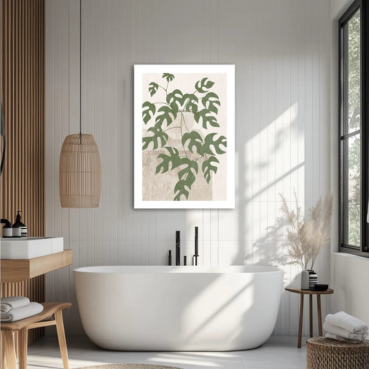 Liściasty design Obraz