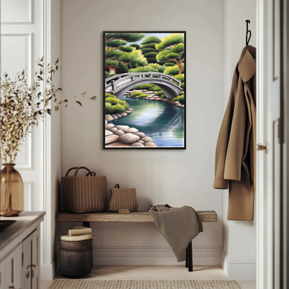 Japoński Most Nad Ogrodem Zen 2 Plakat