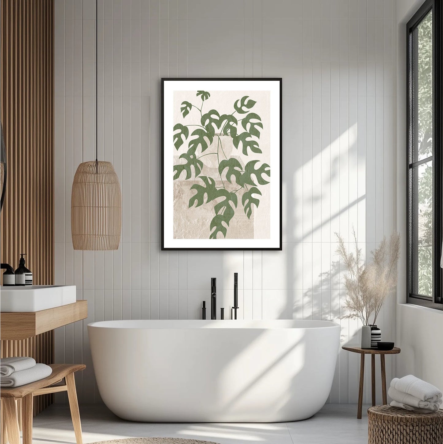 Liściasty design Plakat