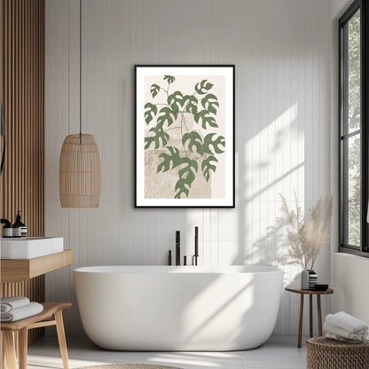 Liściasty design Plakat