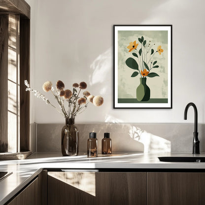 Minimalistyczny bukiet Plakat