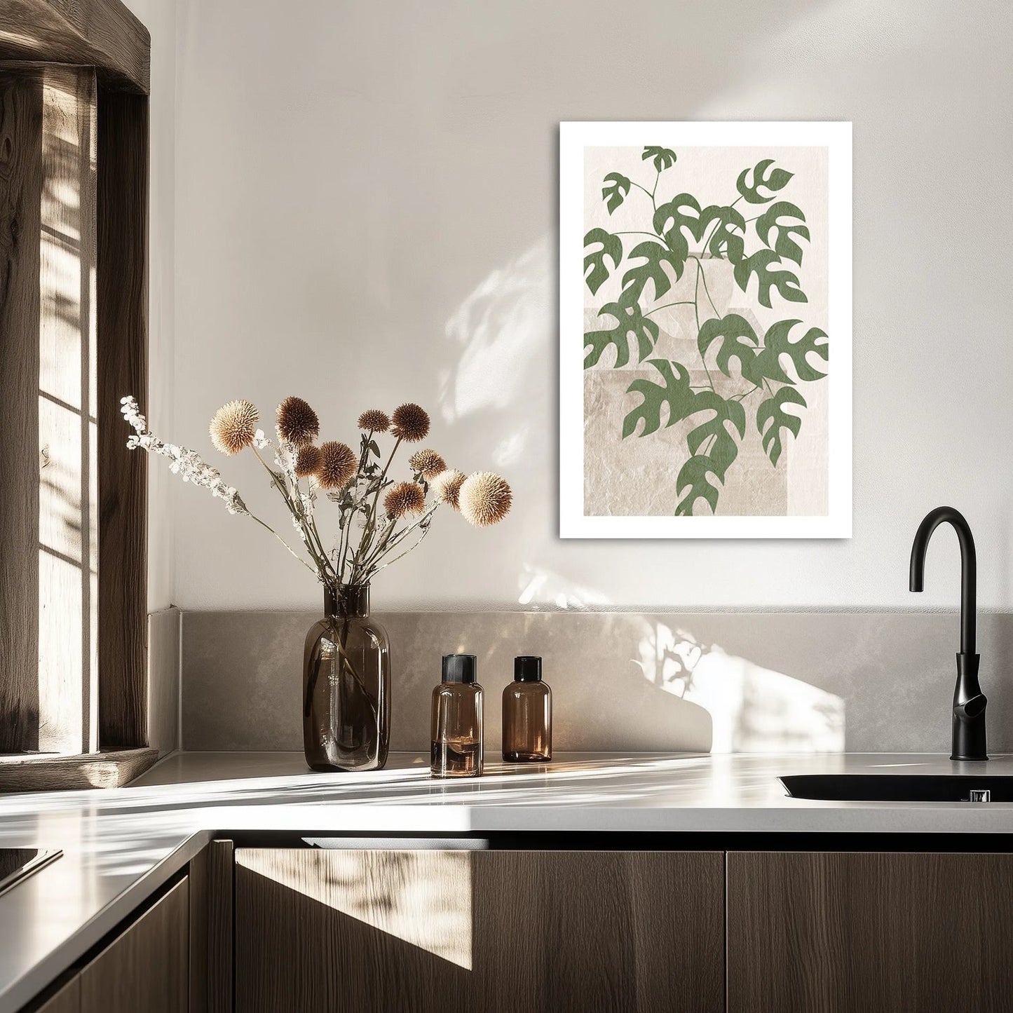 Liściasty design Obraz