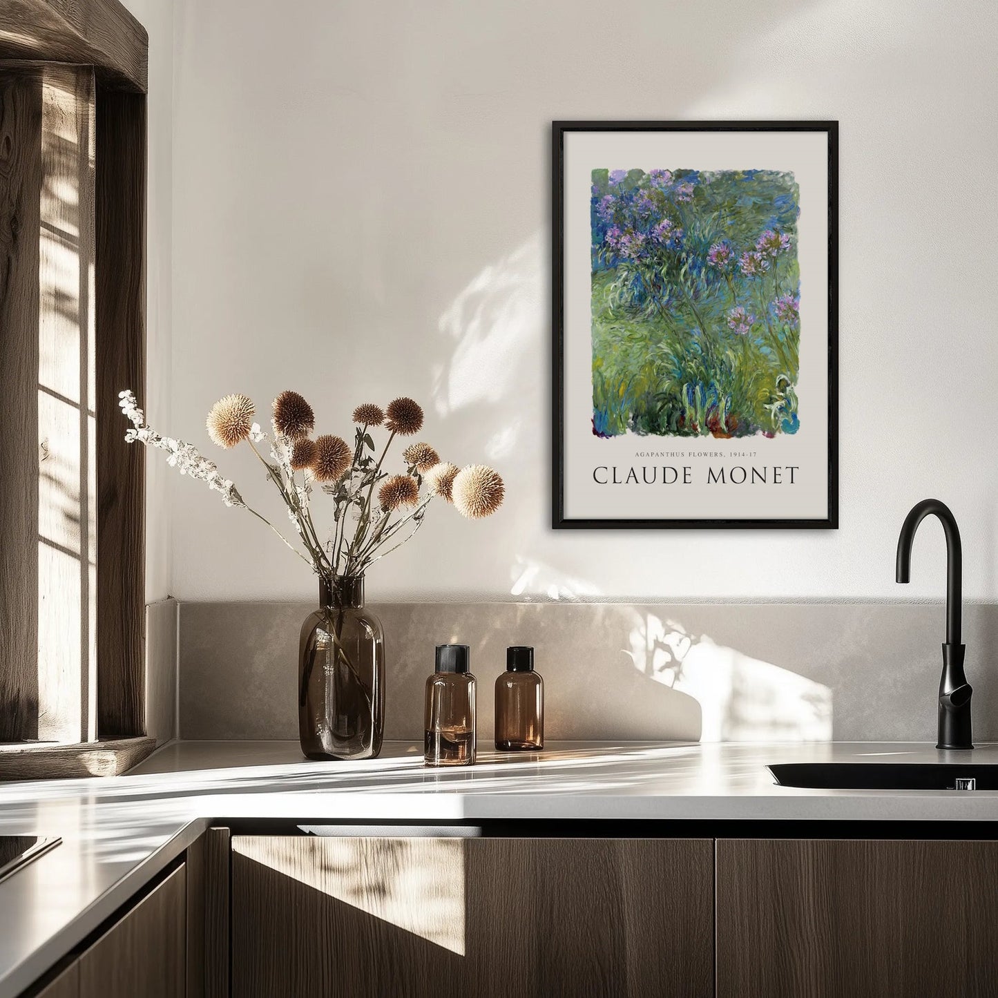 Claude Monet - Agapanthus Flowers Plakat