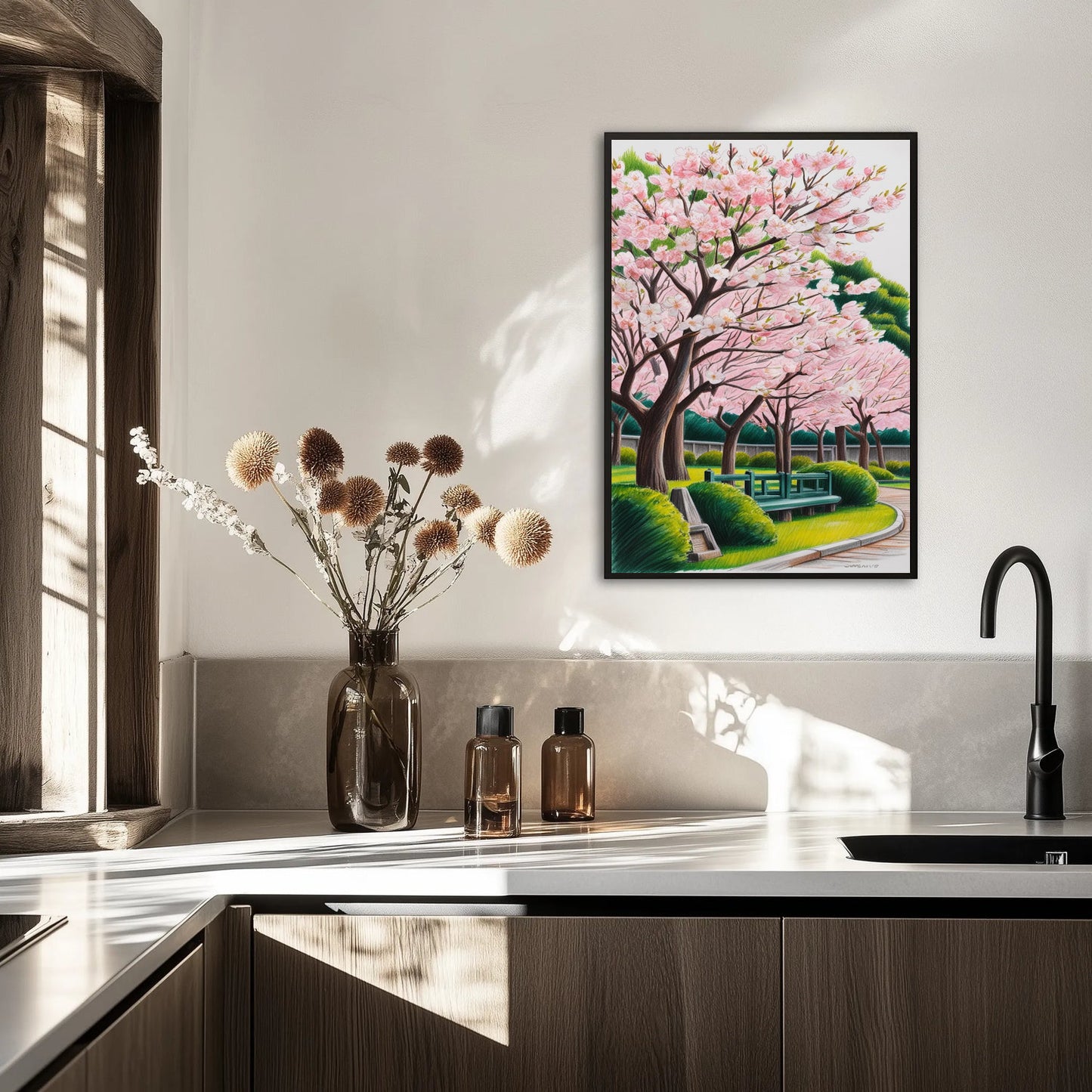 Kwitnące Sakury W Parku Japońskim 2 Plakat