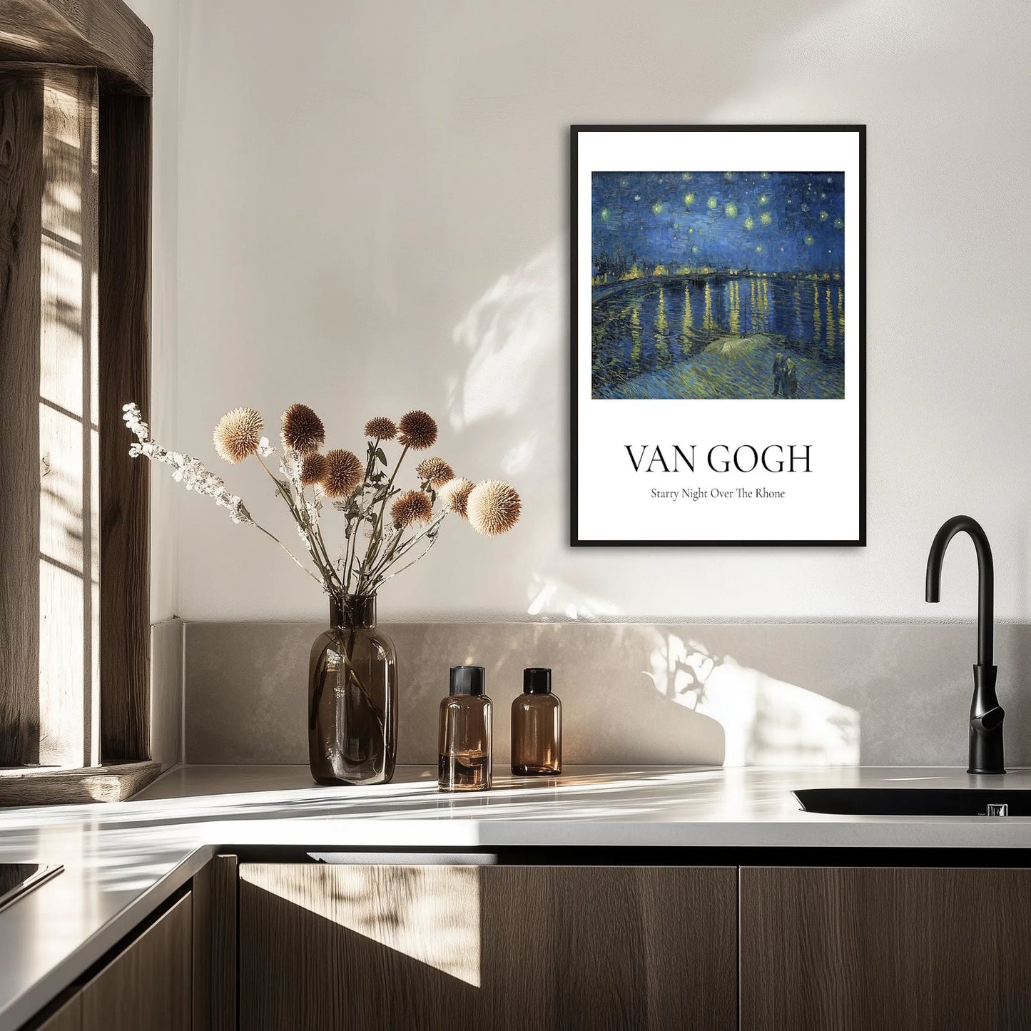 Van Gogh - Starry Night Over The Rhone Plakat
