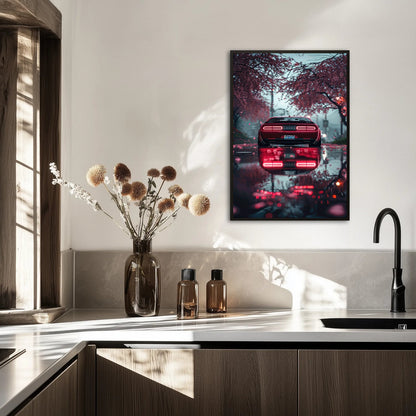 Dodge Challenger SRT Różana Noc Plakat