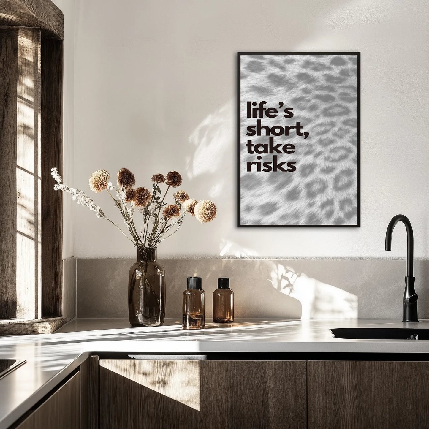Life's short, take risks Plakat