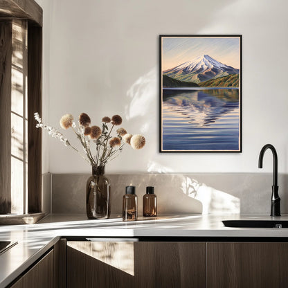 Fujisan Na Tle Jeziora Kawaguchi 2 Plakat