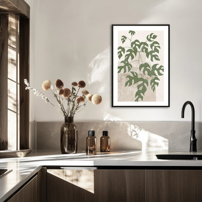 Liściasty design Plakat