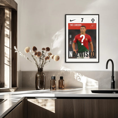 Personalizowany Plakat Piłkarz