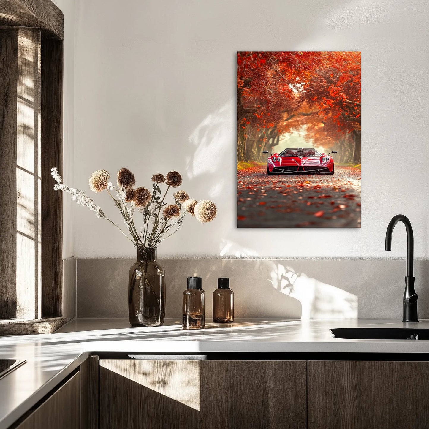 Pagani Huayra na Tle Lasu Obraz
