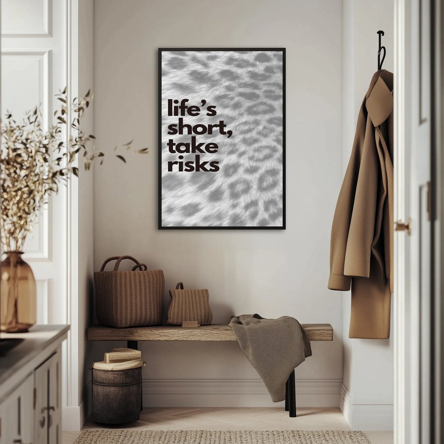 Life's short, take risks Plakat