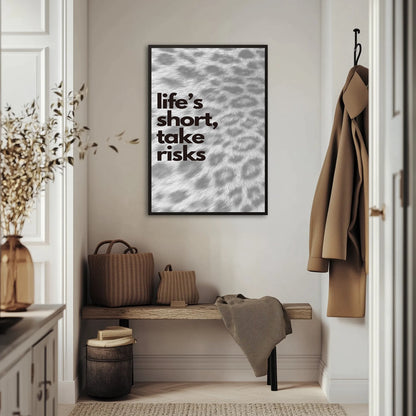 Life's short, take risks Plakat