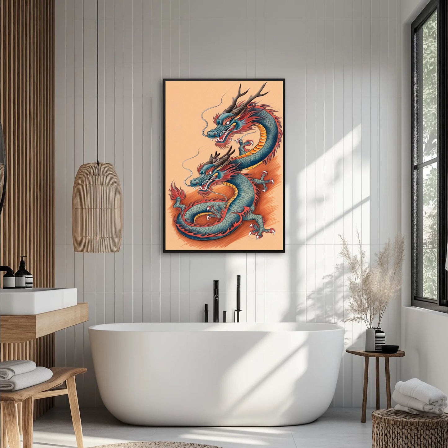 Dragon W Chińskim Stylu Plakat