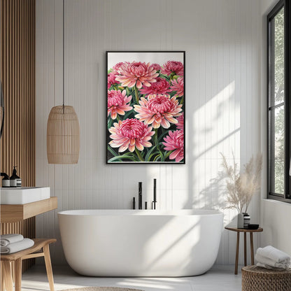 Japońskie Chryzantemy Plakat