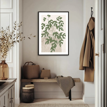 Liściasty design Plakat