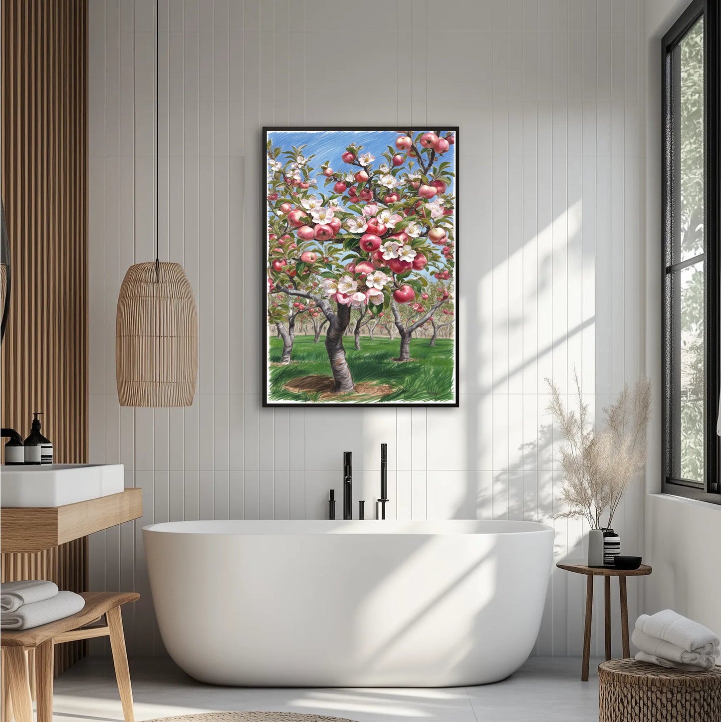 Kwitnące Jabłonie W Korei Plakat