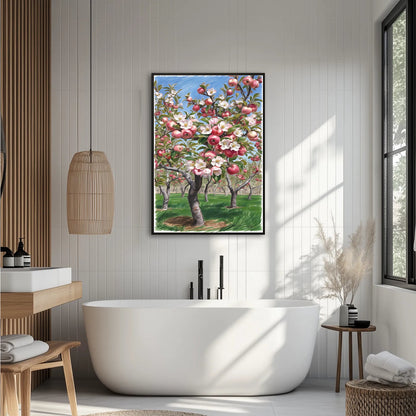 Kwitnące Jabłonie W Korei Plakat