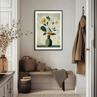 Minimalistyczny bukiet Plakat