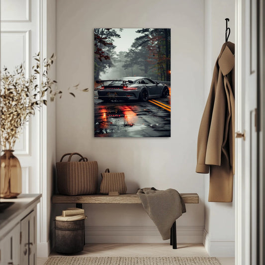 Porsche 911 GT3 Deszczowy Szlak Obraz