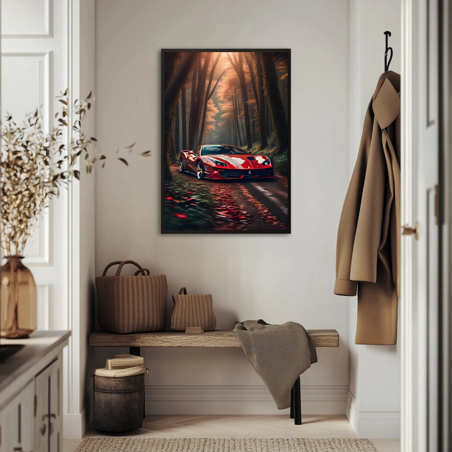 Ferrari 812 GTS Jesienny Szlak Plakat