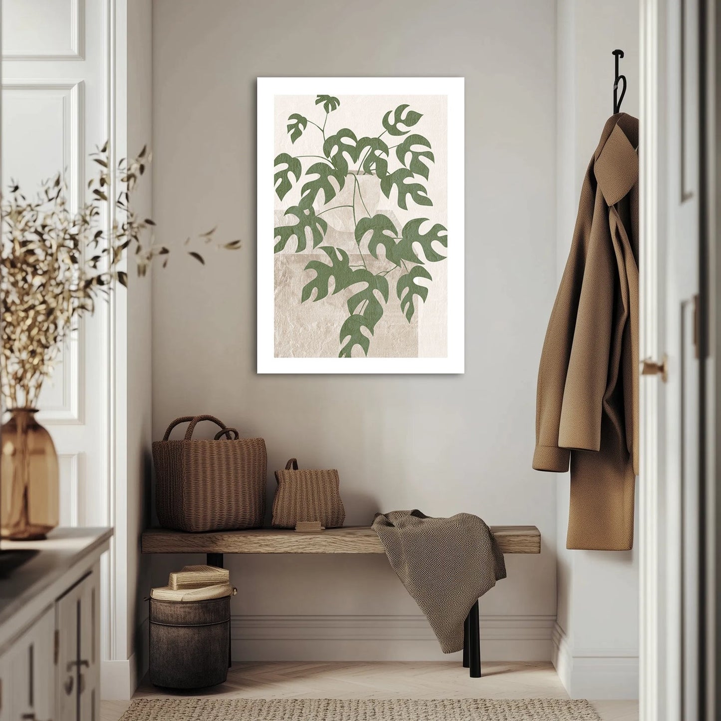 Liściasty design Obraz