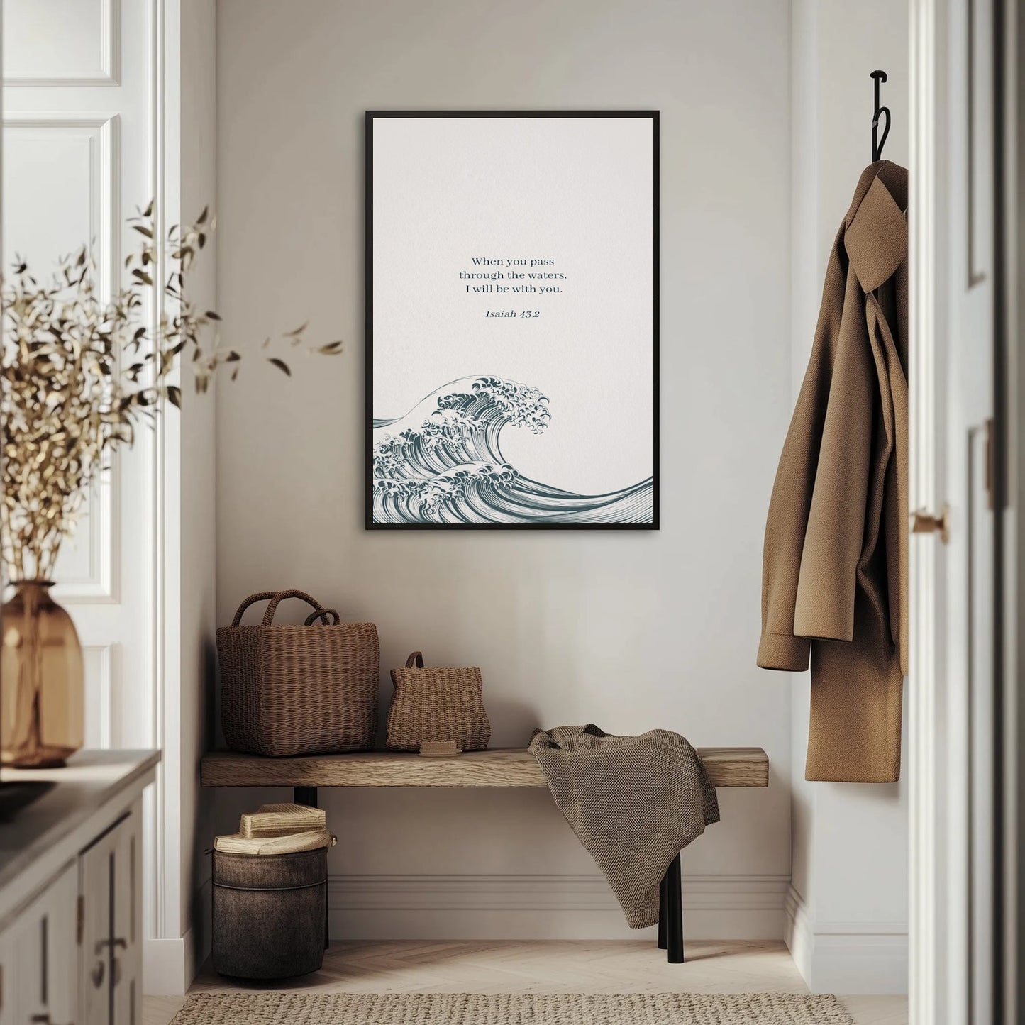 Isaiah 43,2 Plakat