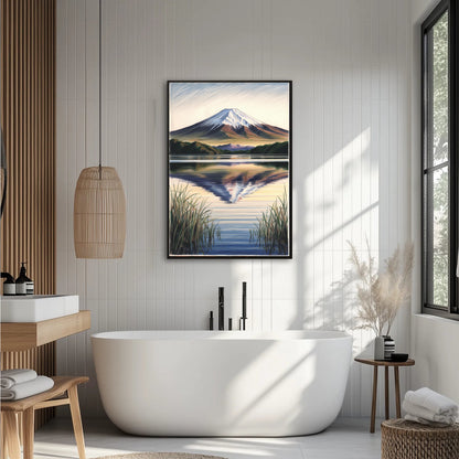 Fujisan Na Tle Jeziora Kawaguchi Plakat