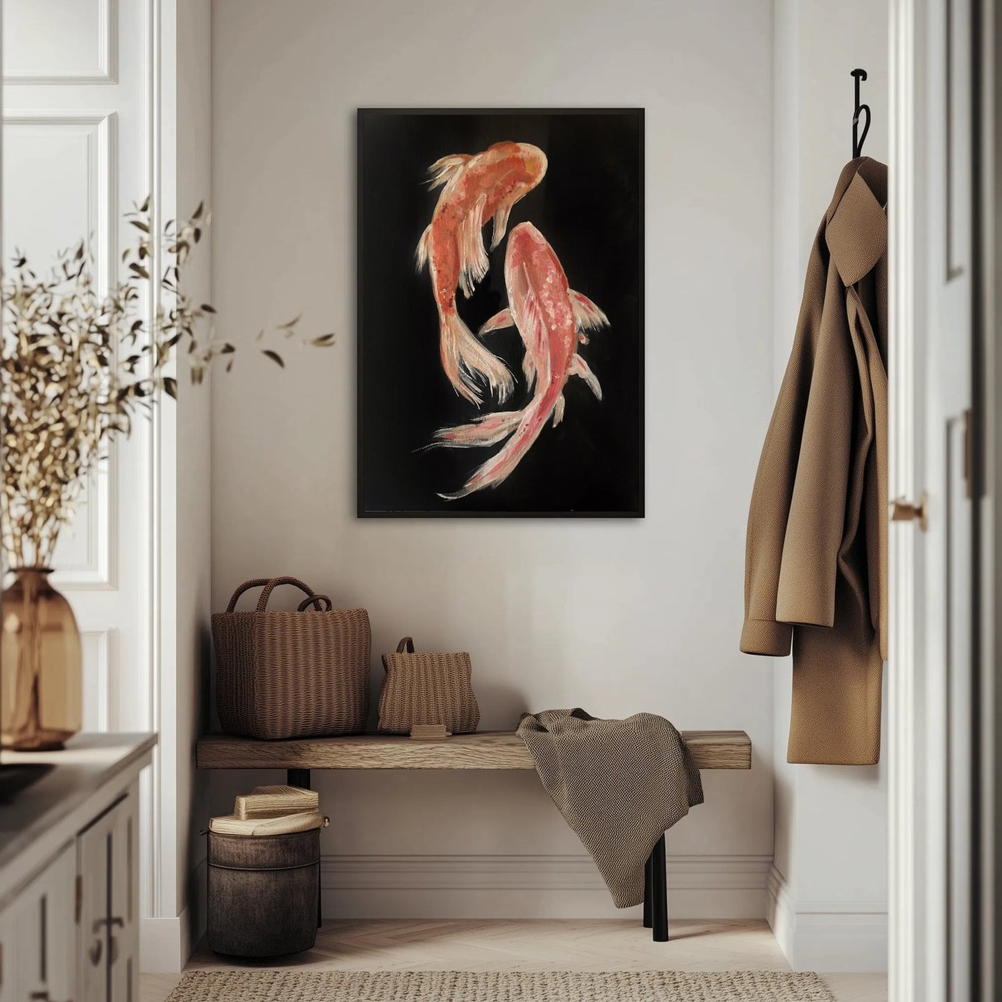 Dwie Ryby Koi Plakat