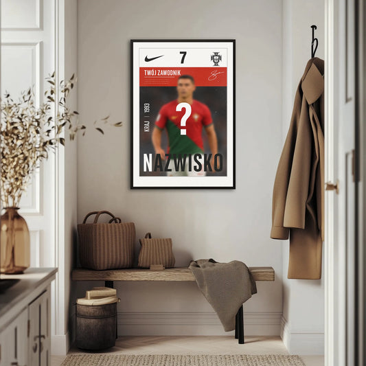 Personalizowany Plakat Piłkarz