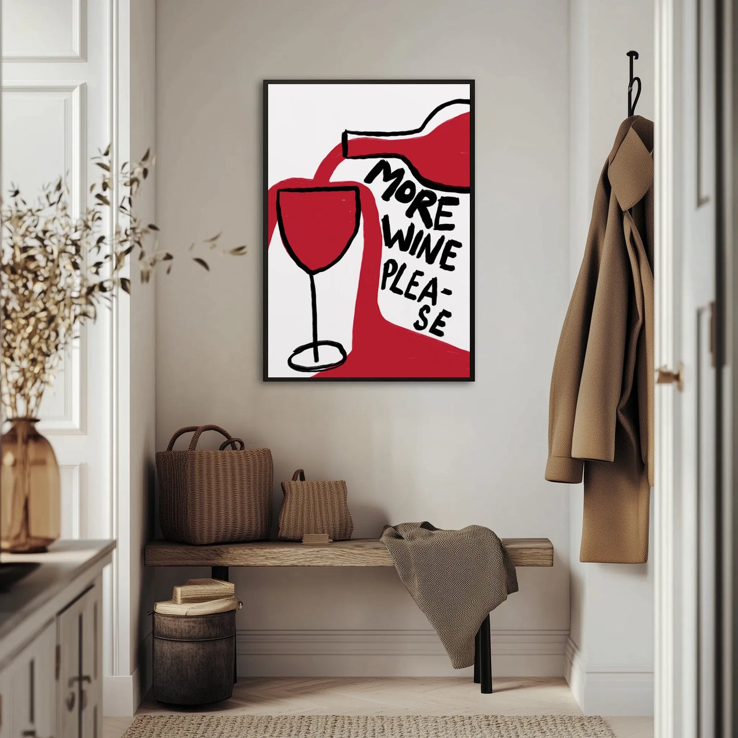 More Wine Please Plakat