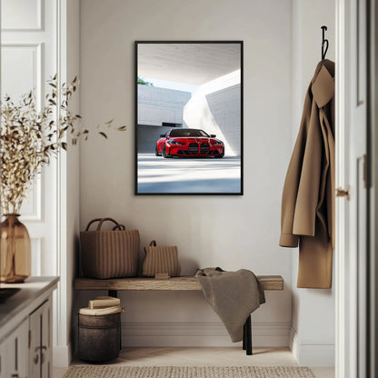 BMW M3 W Cieniu Betonu Plakat