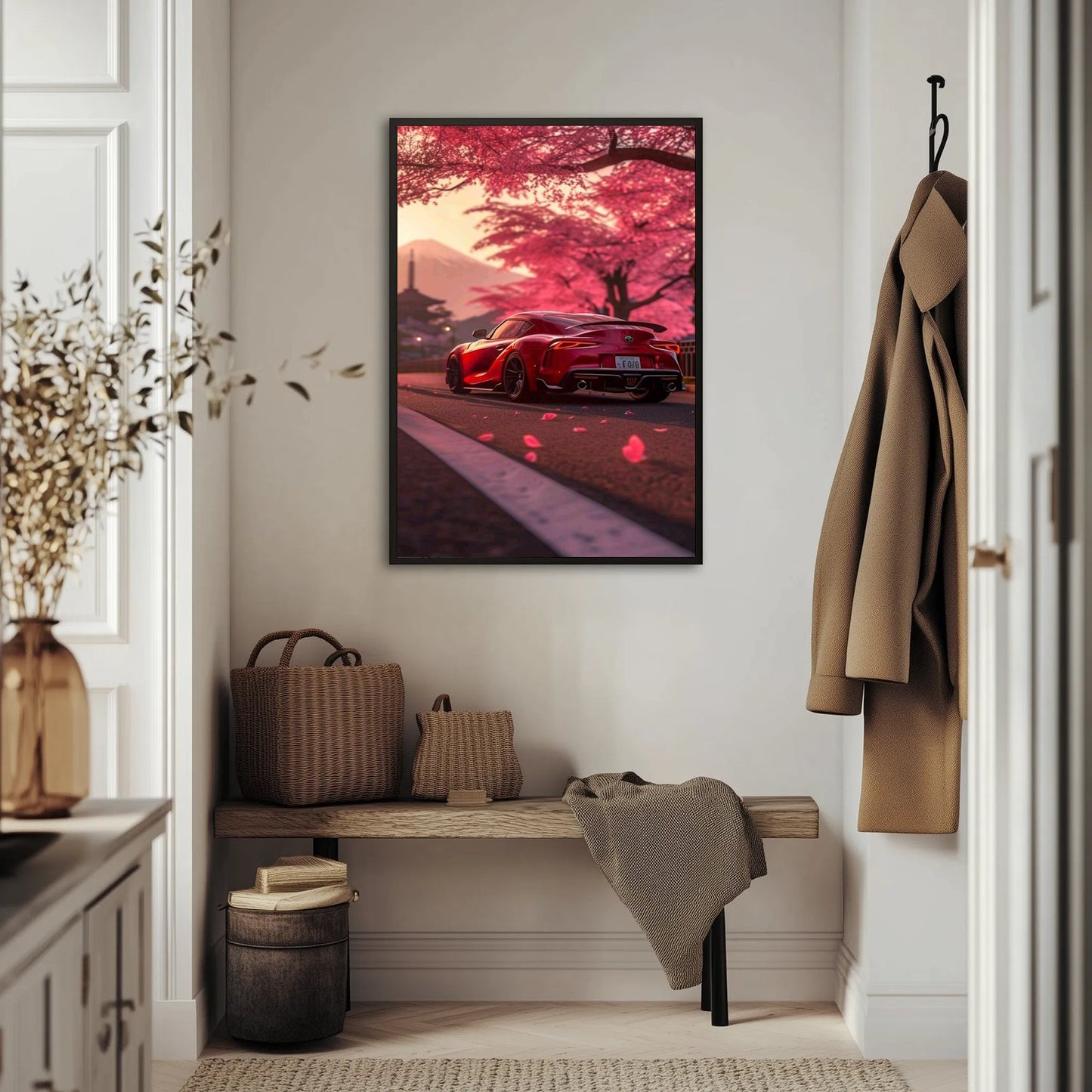Toyota Supra Różany Horyzont Plakat