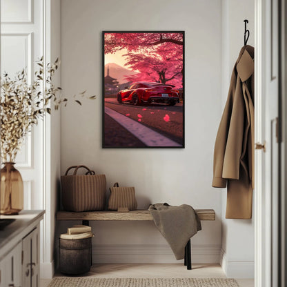 Toyota Supra Różany Horyzont Plakat