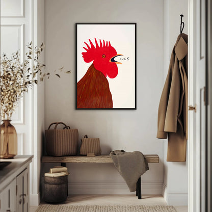 Wkurzony kogut Plakat