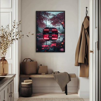 Dodge Challenger SRT Różana Noc Plakat