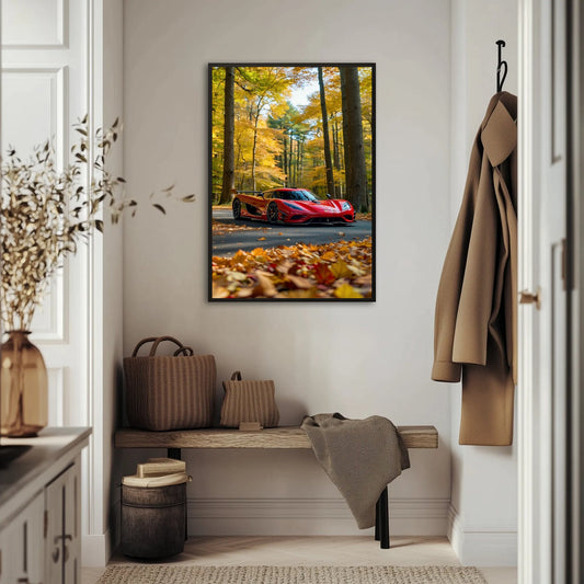 Koenigsegg Agera W Lesie Plakat