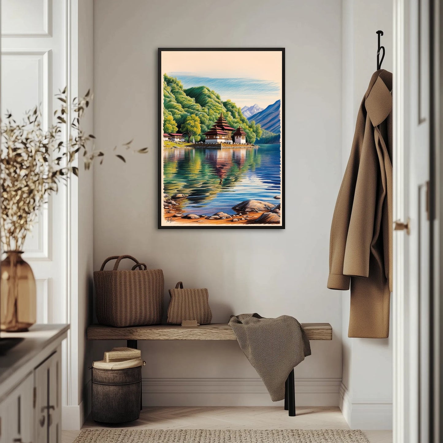 Święte Jezioro Nepal Plakat