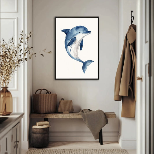 Akwarelowy delfin Plakat