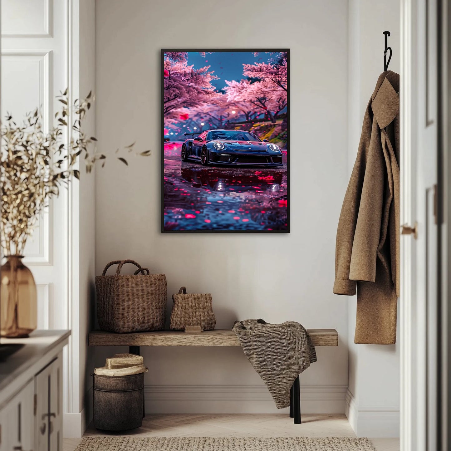 Porsche 911 GT3 Nocna Sakura Plakat