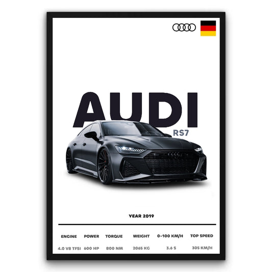 Audi Rs7 Plakat
