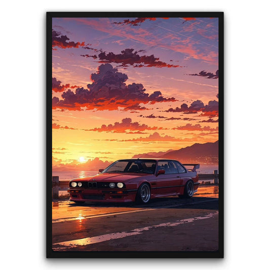 BMW E30 M3 Plakat