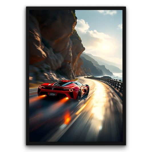 Ferrari F80 Nadmorski Świt Plakat