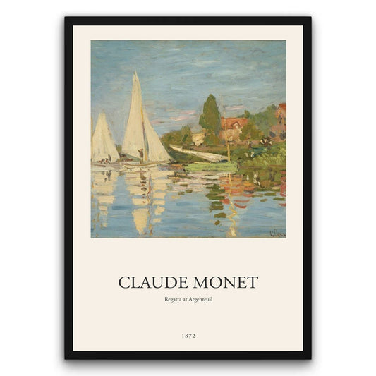 Claude Monet - Regatta at Argenteuil Plakat