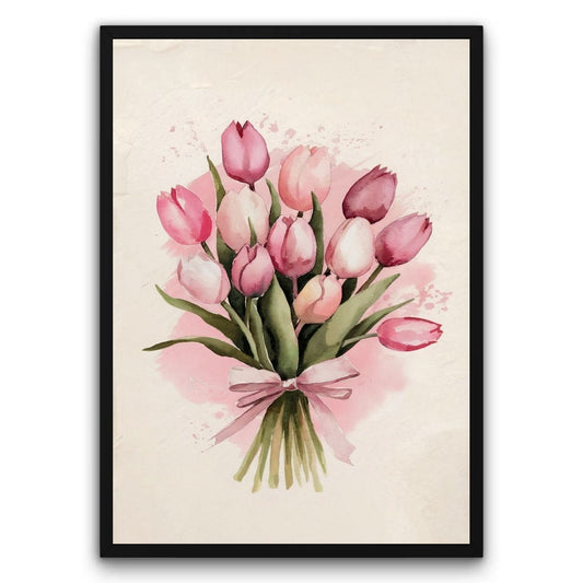 Artystyczne tulipany Plakat
