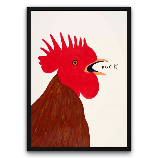 Wkurzony kogut Plakat