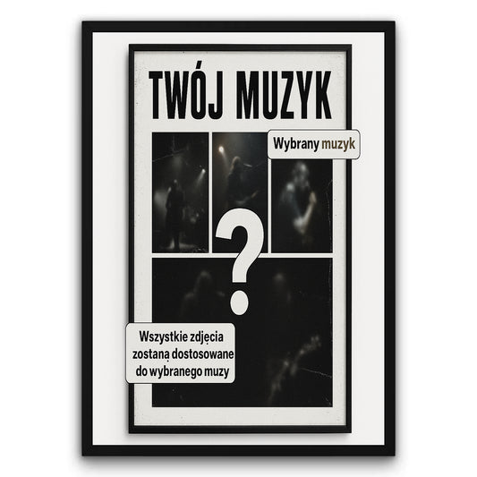 Personalizowany Plakat Muzyk