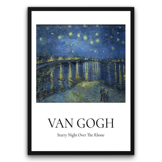Van Gogh - Starry Night Over The Rhone Plakat