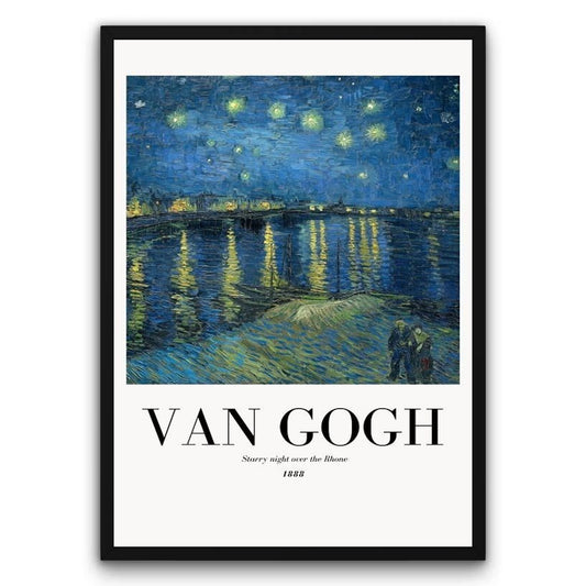 Van Gogh - Starry Night over the Rhone Plakat