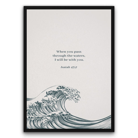 Isaiah 43,2 Plakat